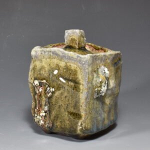 Squared Granite Lidded Jar